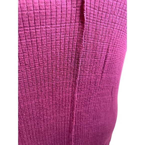 Balkin Quarter Sleeve Small Light Weight Sweater Maroon Ribbed - Picture 4 of 7